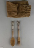 Wallace Grande Baroque Sterling Handle Salad Serving Set