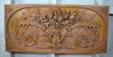 Large Italianate Terra Cotta Color Resin Material Wall Sculpture