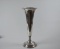 Meriden Brittania Co. Sterling Silver Trumpet Vase, Connecticut, with Silver Storage Cloth