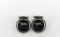 Antique Wedgwood Sterling Silver and Horse Motif Pate Sur Pate Basalt Cufflinks