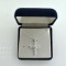 Vintage Sterling Silver & Rhinestone Cross Pendant on 16” Sterling Silver Necklace with Gift Box,