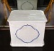 Blue and White Porcelain Statue Base, Crazed