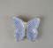 Herend Sapphire Butterfly Fishnet Trinket Dish (No 7548), Hungary