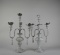 Pair of Contemporary Three Arm Candelabras