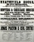 Framed Antique 19th C. Farm Auction Poster, Heathfield House, Bletchington, England