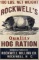 Framed Vintage Advertisement Poster for Rockwell's Quality Hog Ration, Rockwell, NC
