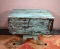 Blue Chalk Painted Antique Drop Leaf Dining Table