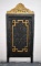 Antique Black and Gilt Wood Grillwork Screen