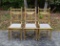 Three Early 20th Century French Belle Époque Salon/ Dining Chairs in Giltwood