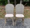 Pair of Contemporary Bentwood Rattan Dining Chairs