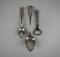 Lot of Three Sterling/Coin Silver Flatware Pieces: Joseph T. Rice, D.F. Fero, & Other