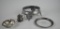 Lot of Four Silver Items: One Sterling, Three Silver Plate