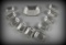 Antique Set of Gorham Durgin Master & Ten Individual Candy / Nut  Dishes