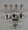 Lot of 4 Sterling Silver Cordials, 3 Salt Dishes & 2 Napkin Rings
