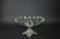 Ribbed Scallop Rim Centerpiece Bowl, Metal Base