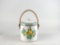 Biscuit Barrel with Wicker Handle, Japan