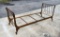 Vintage Aztec Warrior/ War Eagle Motif Gilt Metal Frame Day Bed