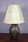 Ceramic Dragonfly Relief Molder Table Lamp