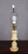 Vintage Alabaster Column Table Lamp