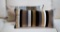 Pair of Brown, Black, Silver-Gray and Cream Decorative Accent Pillows