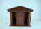 Architectural Model Secret Drawer Hand Made Wooden Collector's Cabinet