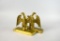 Pair Virginia Metal Crafters Heavy Brass Eagles Bookends