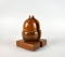 Pair of Walnut Acorn Figural Bookends