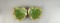 Pair of Bordallo Pinneiro Majolica Leaf Dishes, Portugal