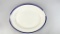 Large 16” Oval White & Blue Platter