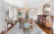 Oval Banded Mahogany Federal Style Dining Table with Two Leaves by Hickory Chair Co.