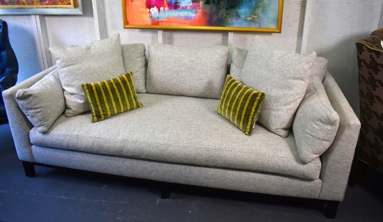 Contemporary Robin Bruce Neutral Cashew Thread Sofa