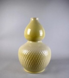 Large 19” Ceramic Vase / Lamp Base with Drilled Bottom