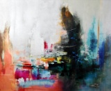 Nancy Ngo (American, XXI) “It Dawned on Me” Giclee Print with Hand Painted Embellishments