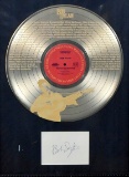Bob Dylan “Highway 61 Revisited”  Gold Record Commemorative Framed with Certificate of Authenticity