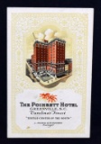 Framed Vintage Advertising Card for The Poinsett Hotel Greenville, SC