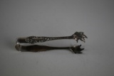 J.B. & S.M. Knowles Sterling Silver Sugar Tongs, Rhode Island
