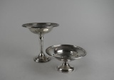 Two Weighted Sterling Silver Compotes