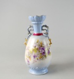 Antique Austrian Hand Painted Porcelain Vase