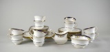 Aynsley Blue / Gold/ White 34 Pieces Tea & Dessert China Set, England