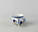 Flow Blue Footed Cup / Open Sugar