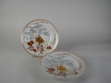 Two Vista Alegre Shallow Bowls for Mottahedeh, Portugal