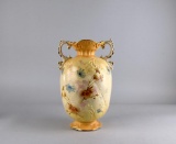 Hand Painted Baluster Form Vase