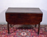 American Sheraton Carved Walnut Breakfast Table, Early 19th Century