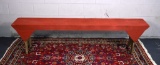 Rustic Old Red Painted Bench
