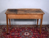 Distressed Antique Walnut Work Table