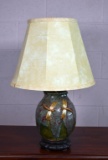 Ceramic Dragonfly Relief Molder Table Lamp