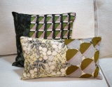 Pair of Patterned Decorative Accent Pillows