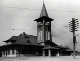 Framed Photo of Southern RR Station, Greenville, SC, Ca. 1910