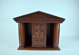 Architectural Model Secret Drawer Hand Made Wooden Collector's Cabinet
