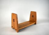Larry & Mae Fisher Hand Crafted Wooden Arts & Crafts Style 16” Book Stand, Texas